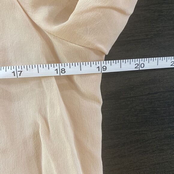 Max Studio 100% silk blush pink small blouse - Picture 6 of 7